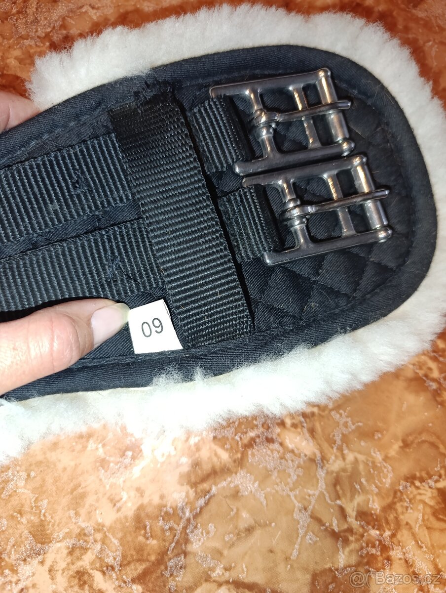 Drezurní podbřišník s pravým beránkem 60 cm - 3