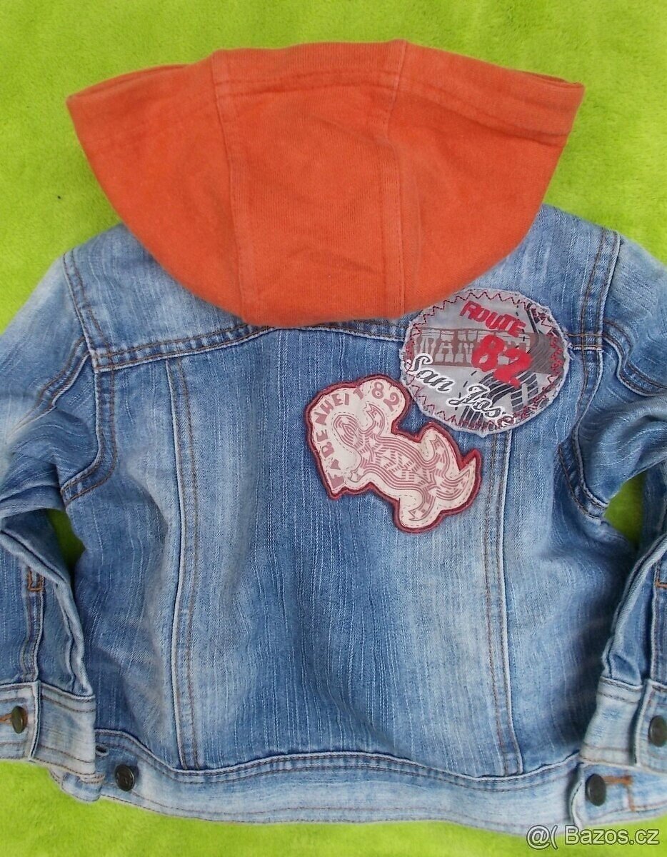 Jarní riflová bunda Next vel. 86 - 3