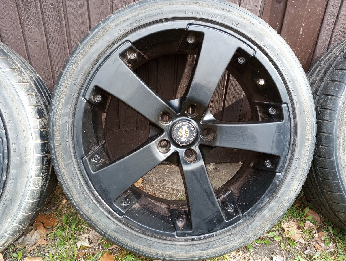 Al kola 5x112 R18 letní pneu - 3