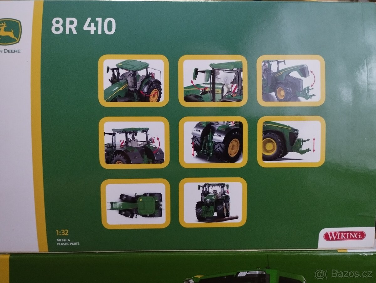 Wiking model zemědělského stroje John Deere 8R - 3