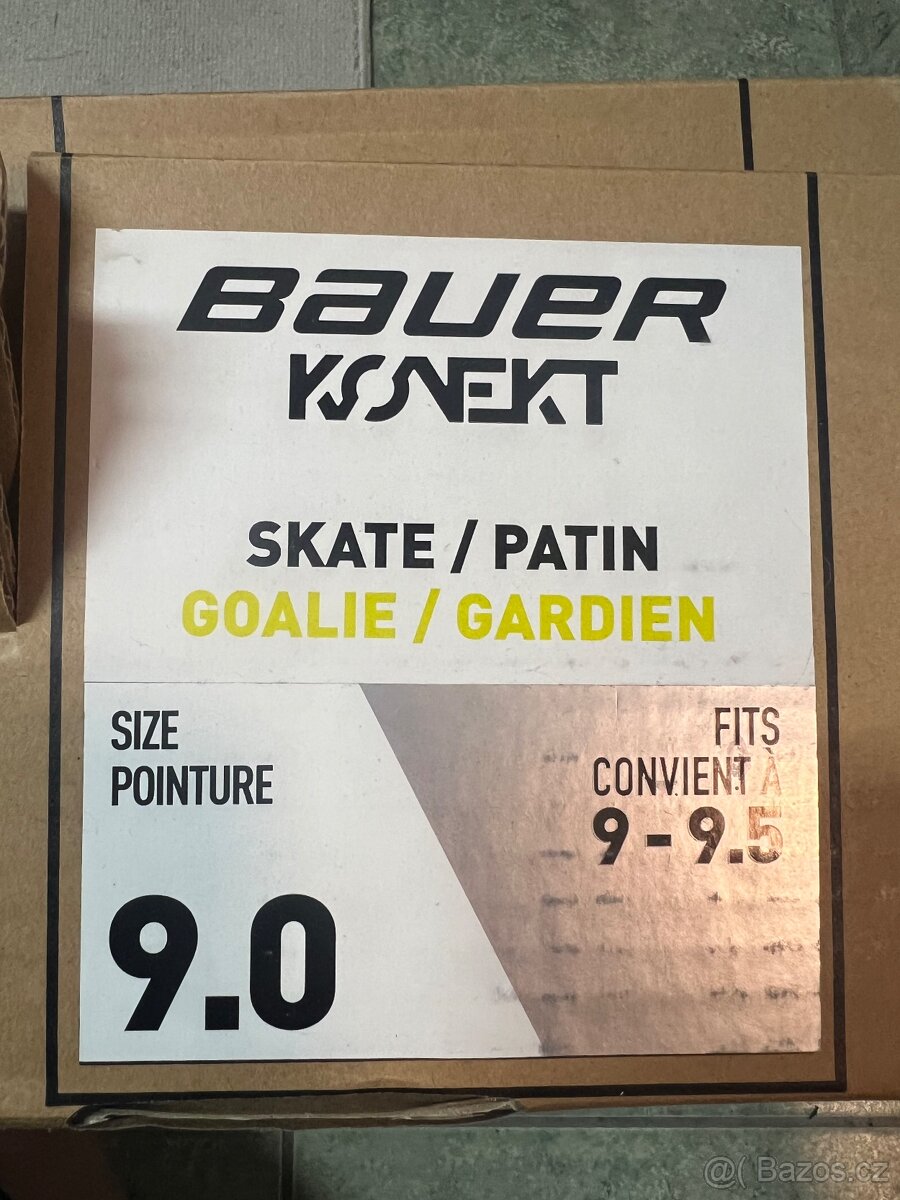 Brankářské brusle BAUER KONEKT vel.9 - 3