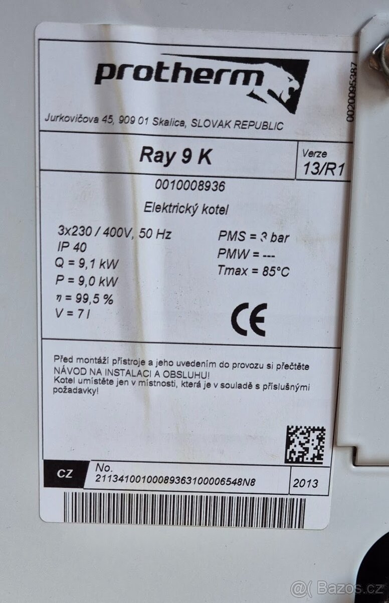 Elektrokotel 9kW - 3
