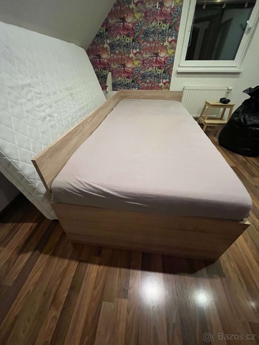 Válenda ALEŠ - dub sonoma, 90x200 cm - 3