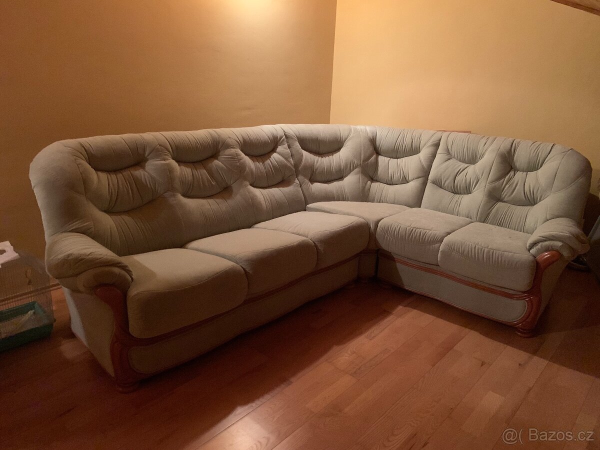 Rohová sedací souprava s rozkladem - 3