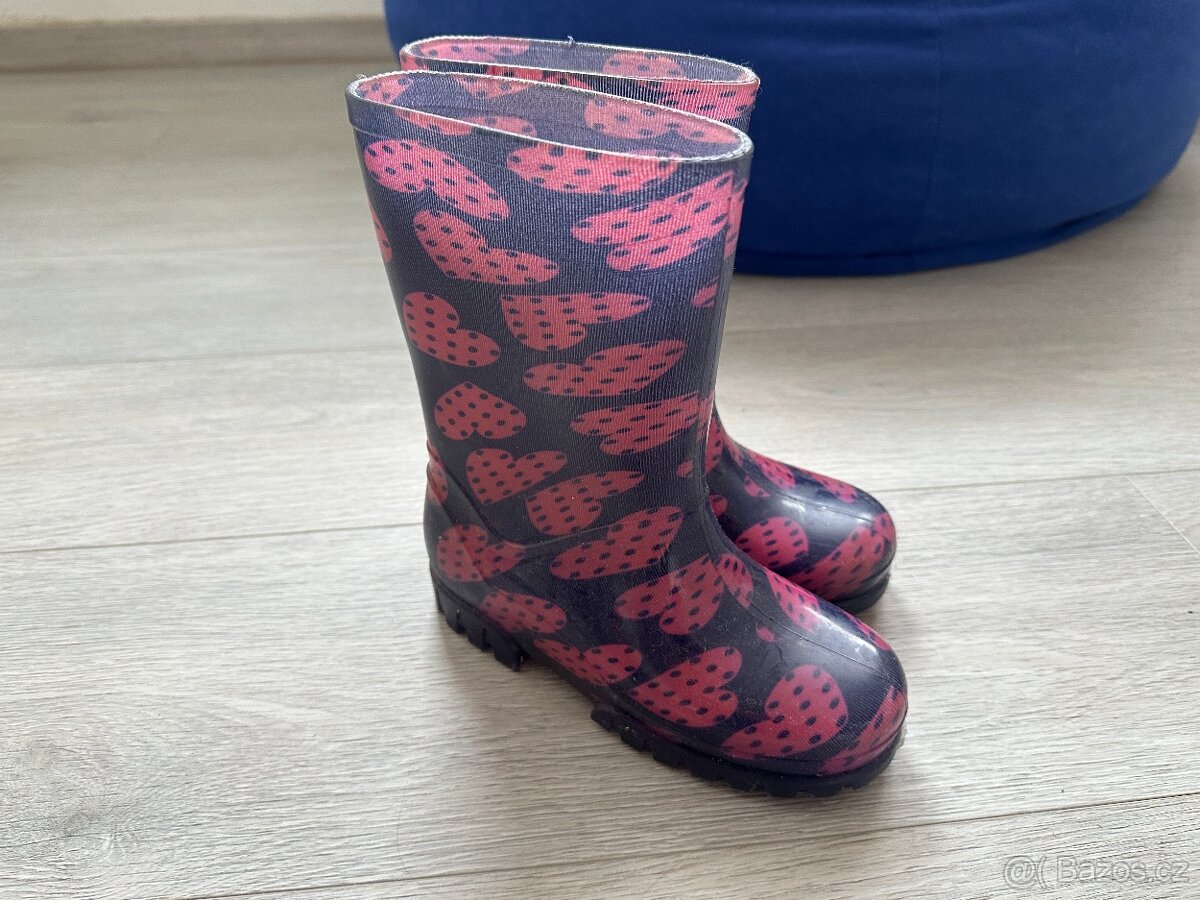 Dívčí fialovo-růžové holínky, vel. 30/31 - 3