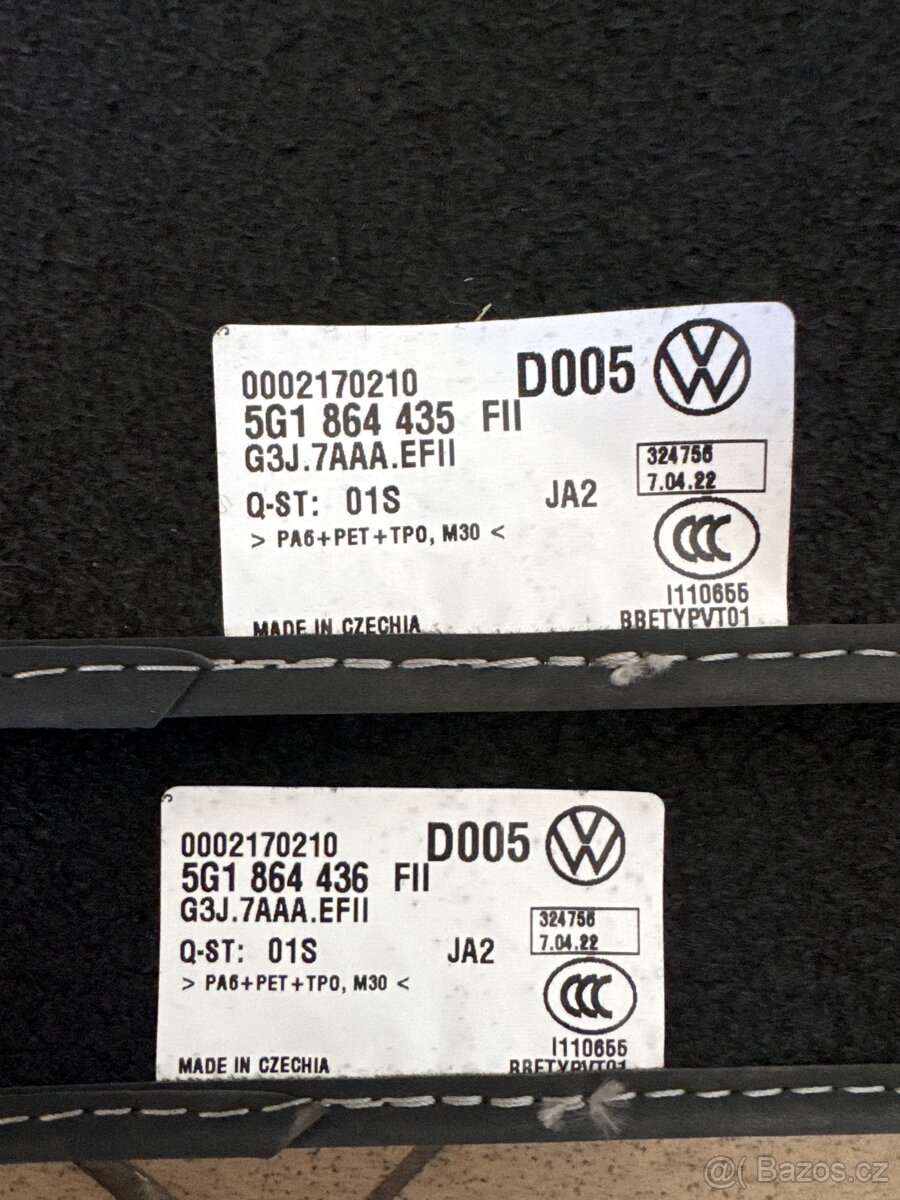 ORIGINÁLNÍ VW KOBERCE - NOVÉ, NEPOUŽITÉ - 3