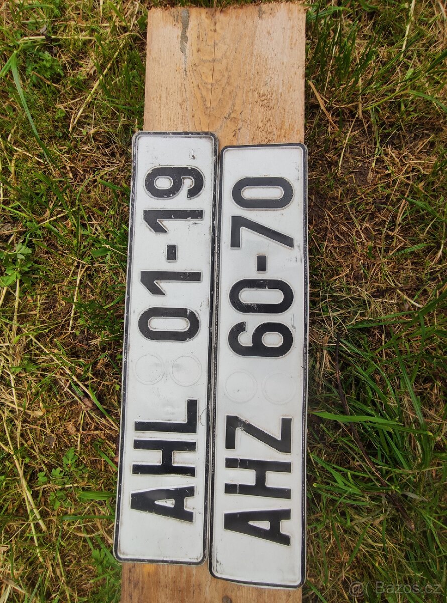 Staré SPZ. Krásná Dekorace - 3