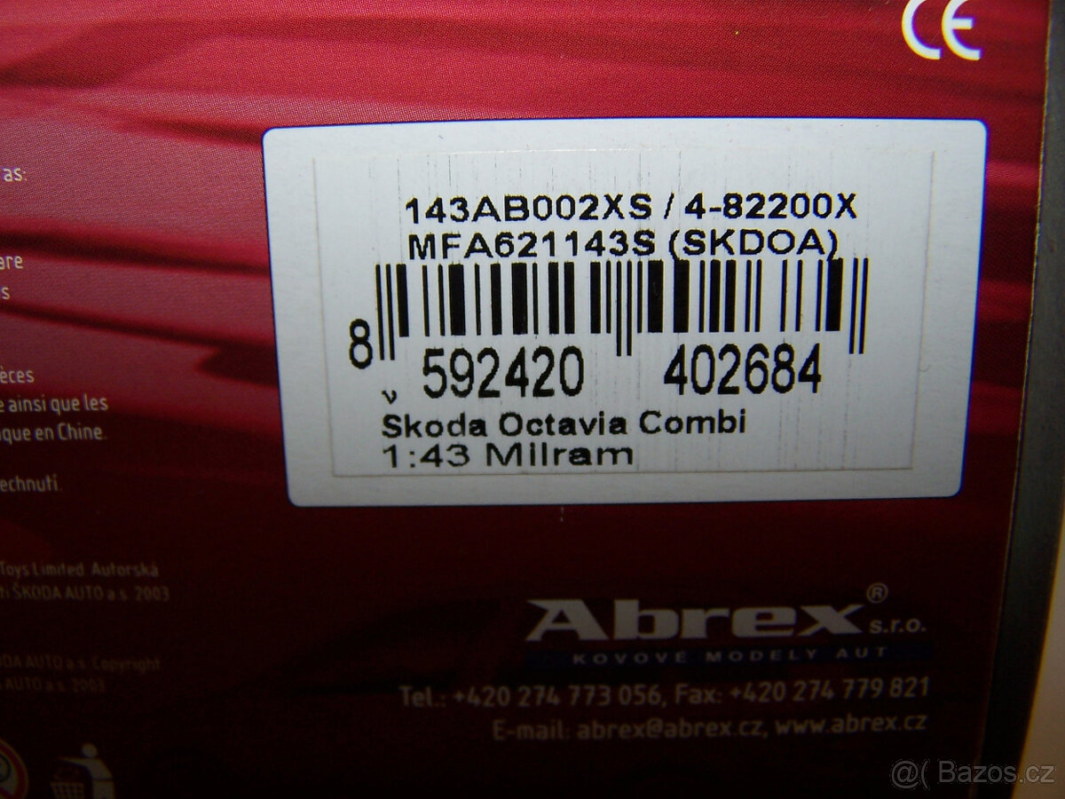 ŠKODA OCTAVIA II Combi MILRAM TDF tour de France 1/43 model - 3