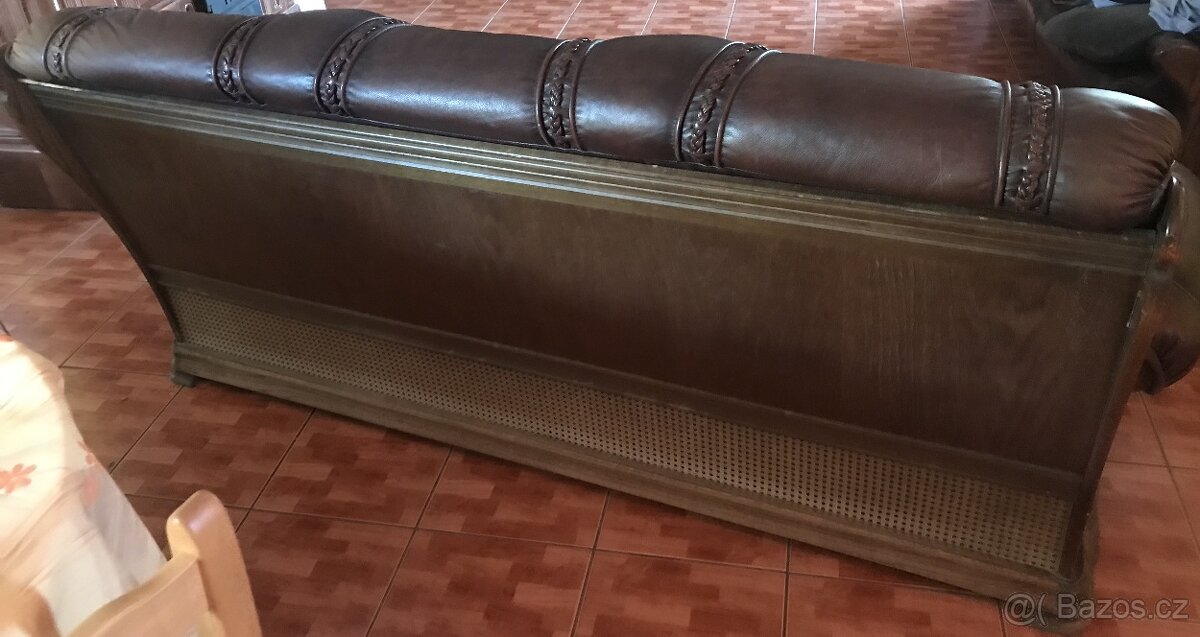 Rustikální masivní pohovka - 3