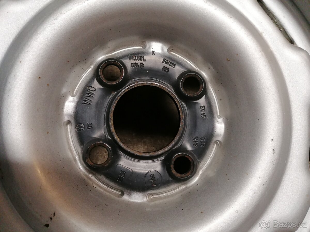 Plechové ráfky 6Jx14H2 ET45; 4k s - 3