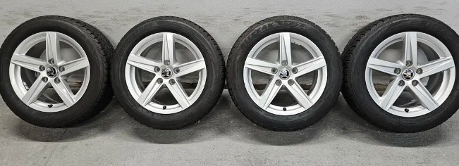 16 ŠKODA 5x112 ET48 7J 205/55 R16 91H Bridgestone - 3