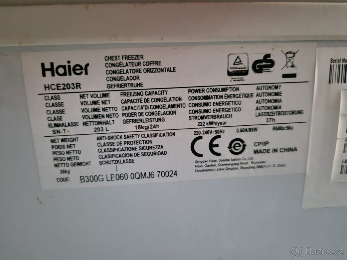 Pultový mrazák Haier - 3