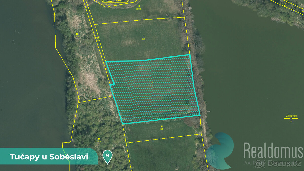 Zemědělská půda 11561 m² – Tučapy u Soběslavi, okres Tábor ( - 3