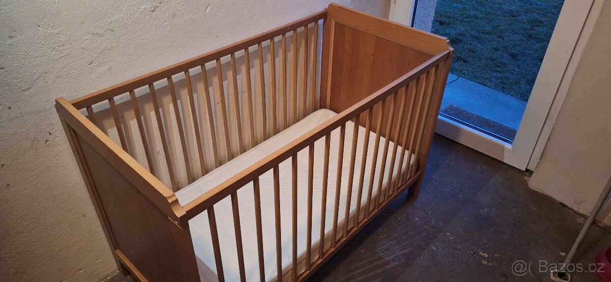 IKEA LEKSVIK dětská postýlka vč. matrace - 3