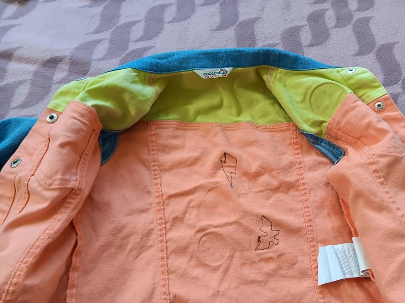 Jarní lehká Džínová bunda vel. 152 - 3