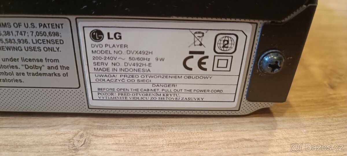 Prodám DVD přehrávač LG DV492H-E - 3