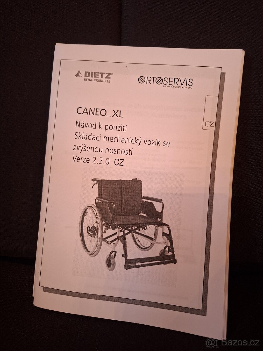 Mechanický invalidní vozík Caneo_XL. - 3