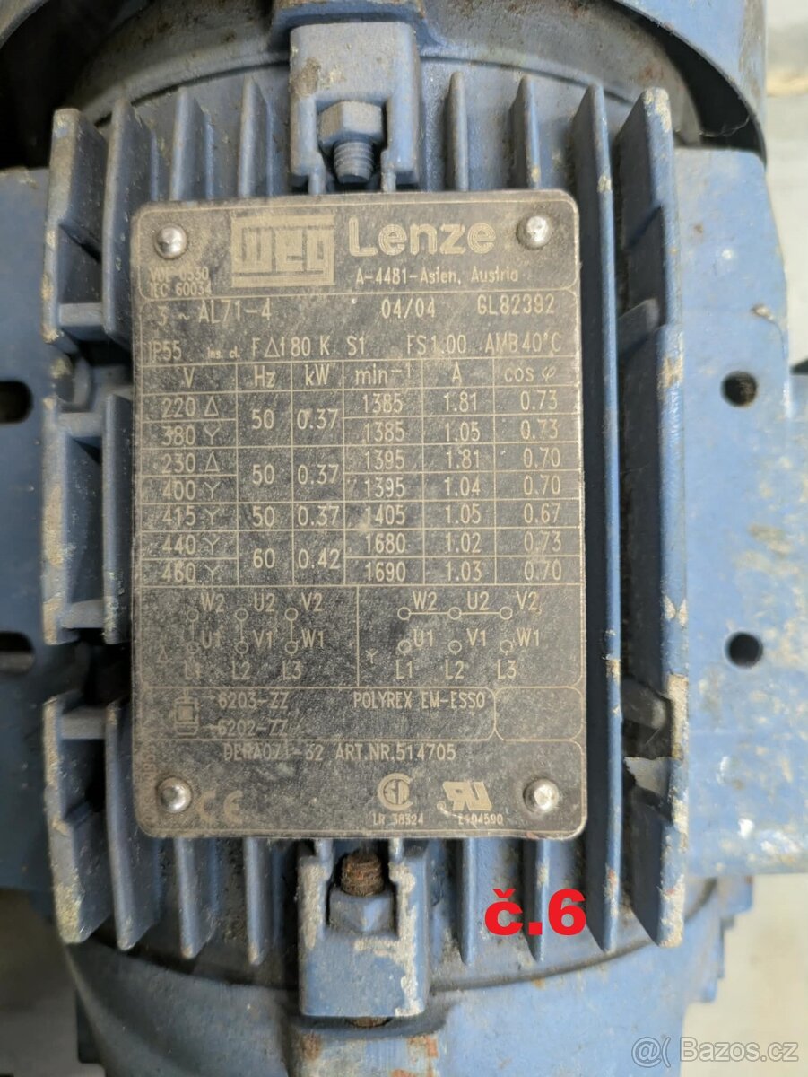 Elektromotory s prevodovkou SEW 4x - 3