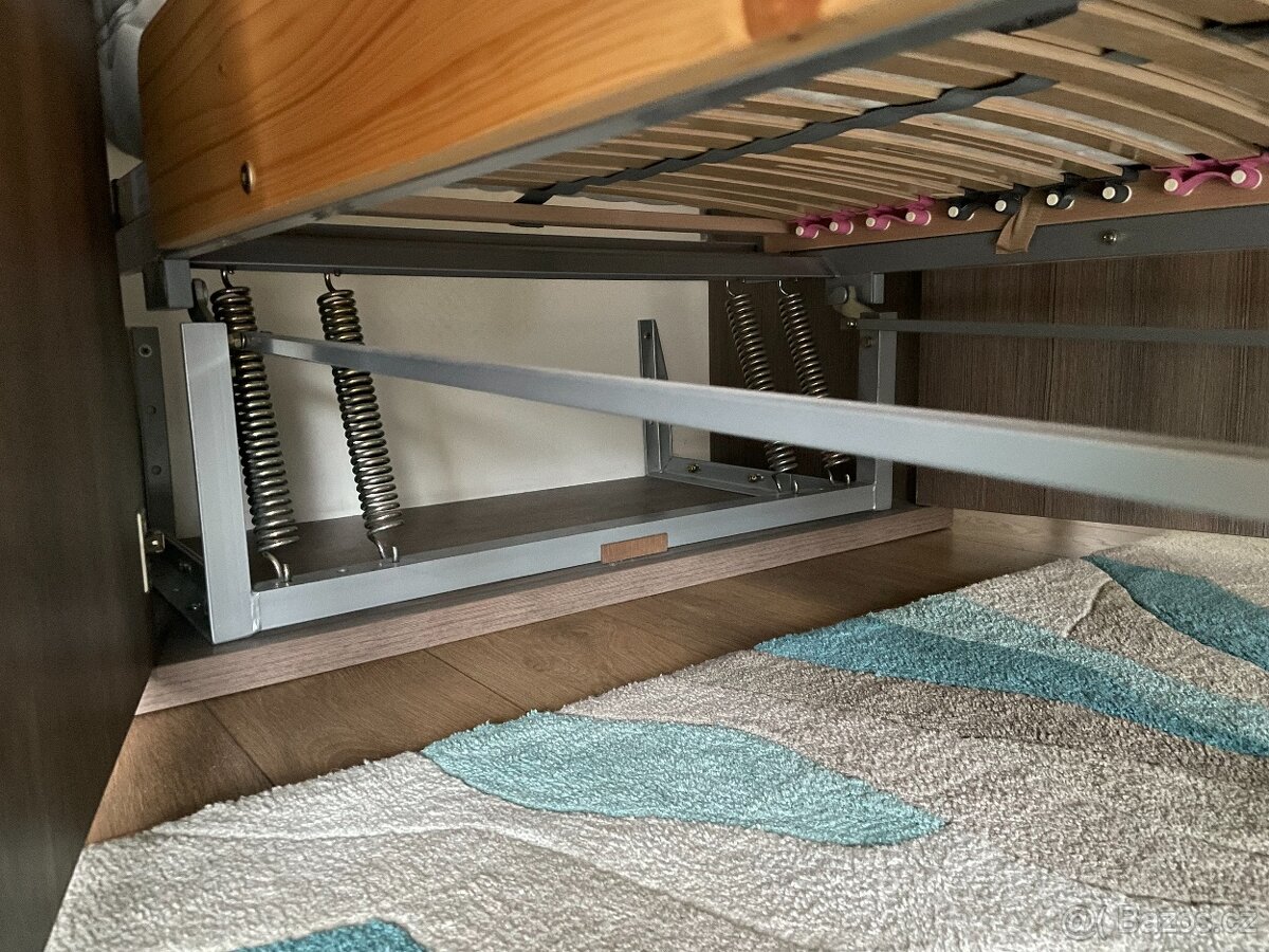 Sklopná postel 200x90 svislý mechanismus - 3