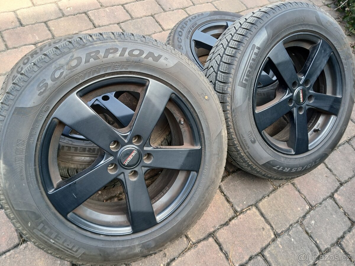 ALU kola,sada,DEZENT,originál,215/65 R17,5x112,4x 8,5mm,TOP - 3