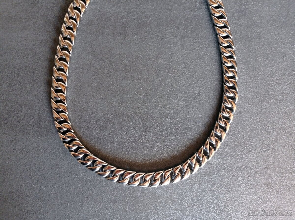 NOVÝ masivní pánský nerezový náhrdelník Kalen - š. 12 mm - 3