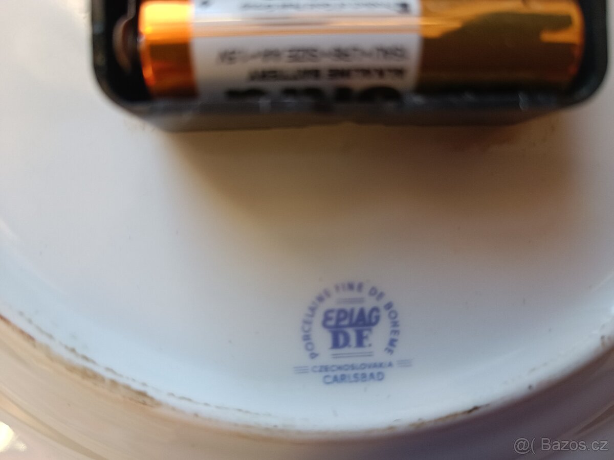 Cibulák talířové porcelánové hodiny - 3