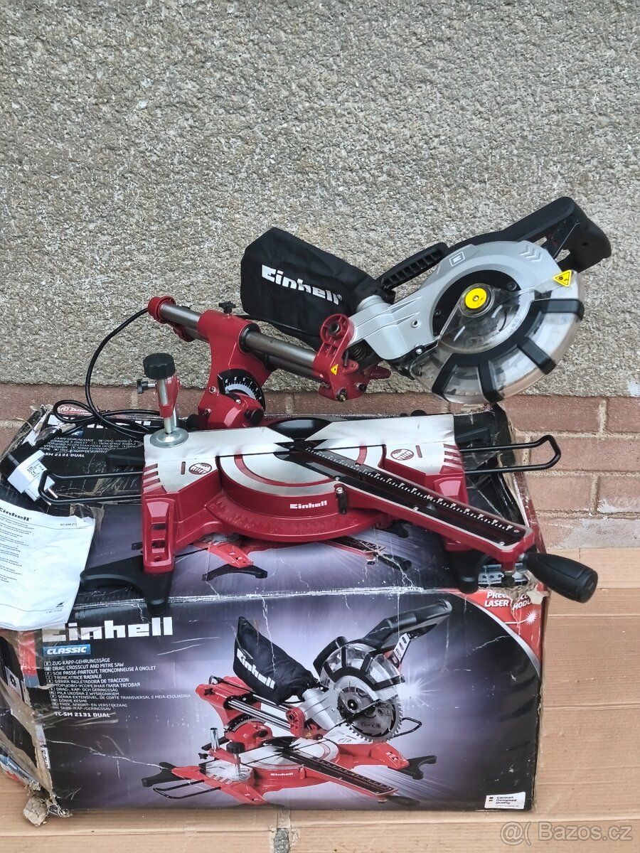 Prodám NEPOUŽITOU pokosovou pilu s posuvem Einhell 2131/1 Du - 3