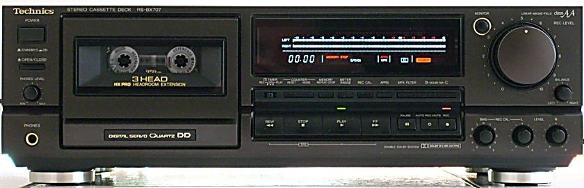 Tape deck TECHNICS RS-BX707, 3 hlavy, CLASS AA, Quartz DD - 3