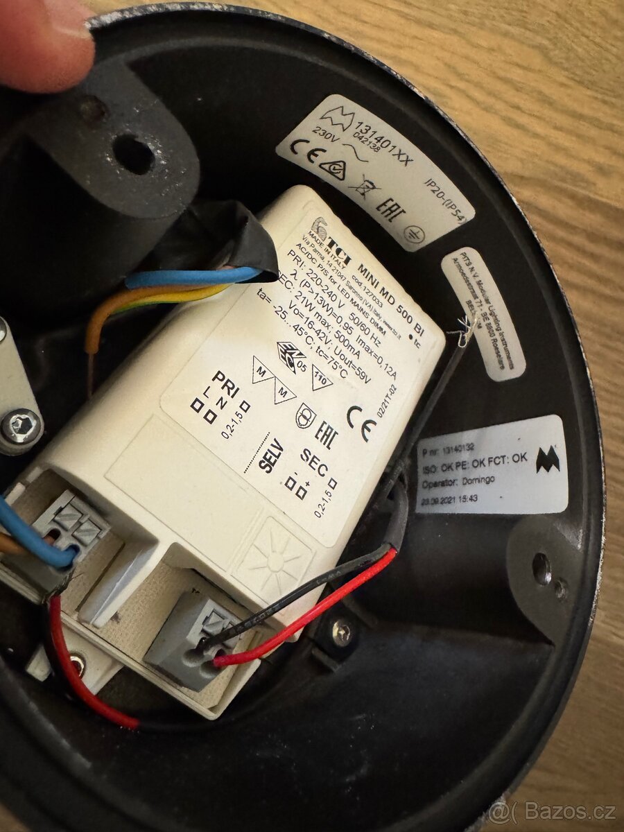 Stropní bodové světlo černá/zlatá 7ks - 3