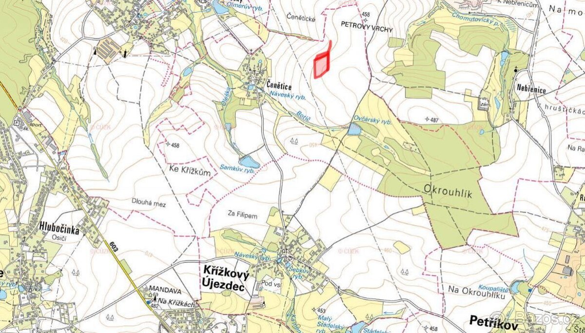 Zemědělská půda, prodej, Čenětice, Křížkový Újezdec, Praha v - 3
