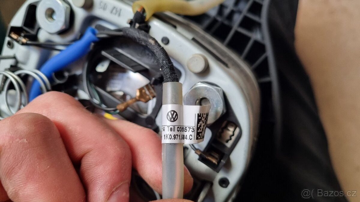 kožený MF volant Golf V, touran 3C0419091LE74 - 3