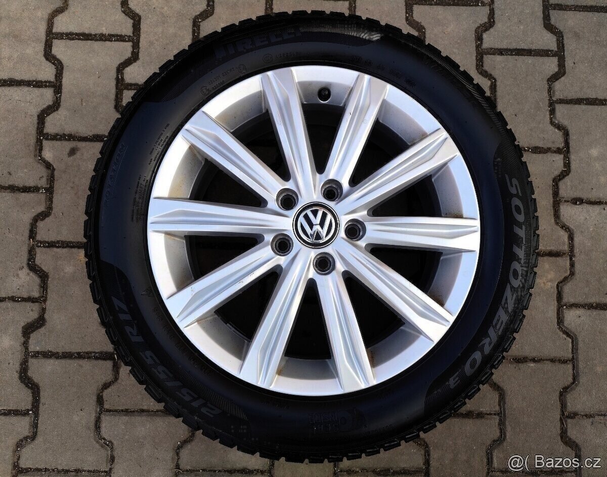 Alu kola originál Volkswagen Touran II 5x112 R17 Stockholm - 3