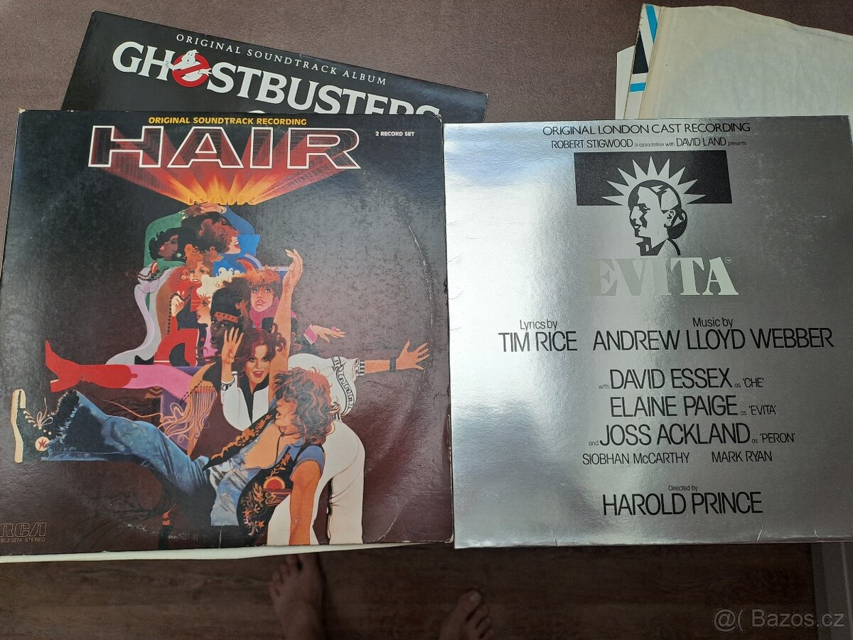 2× vinyl - Jesus christ superstar, Hair , Evita - 3