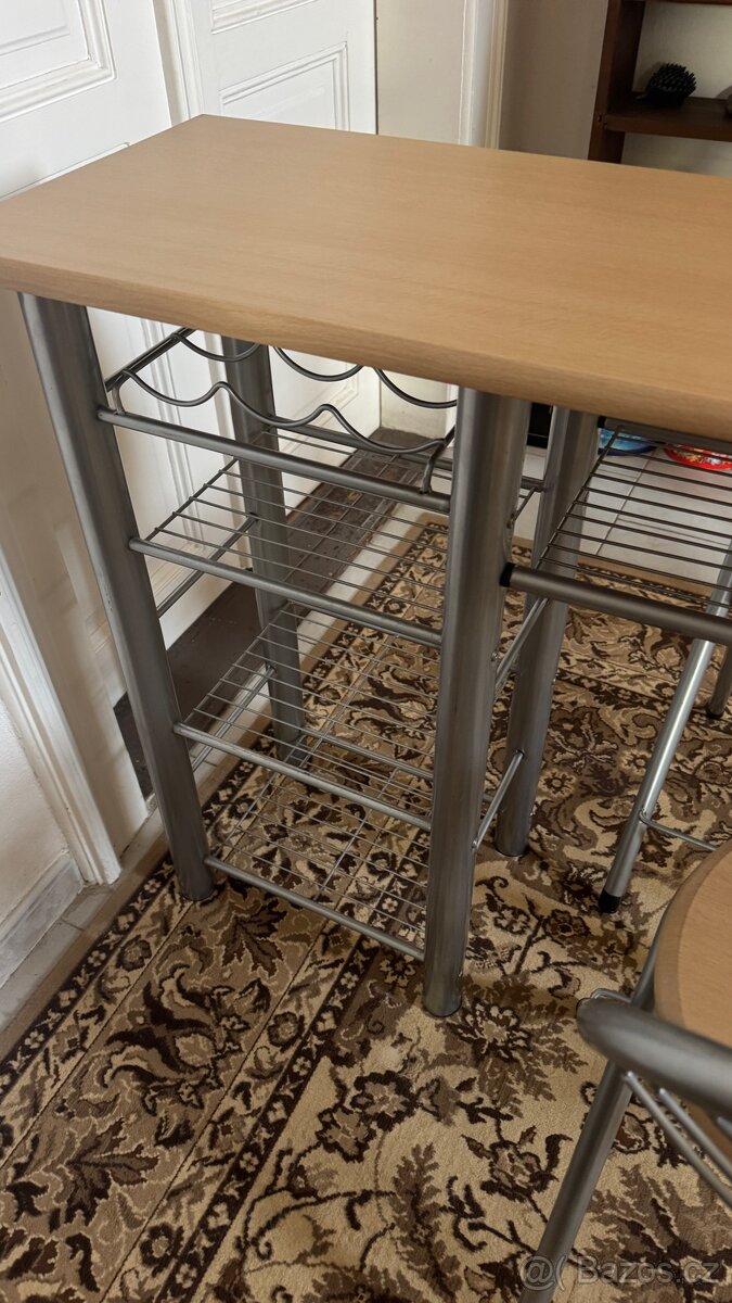 Barový stůl + 2x židle - 3
