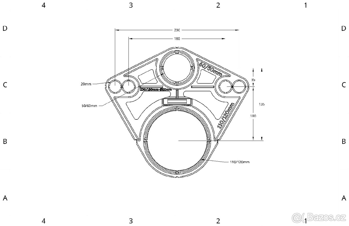 Šablona Geberit/Alcaplast pro obkladače - 3