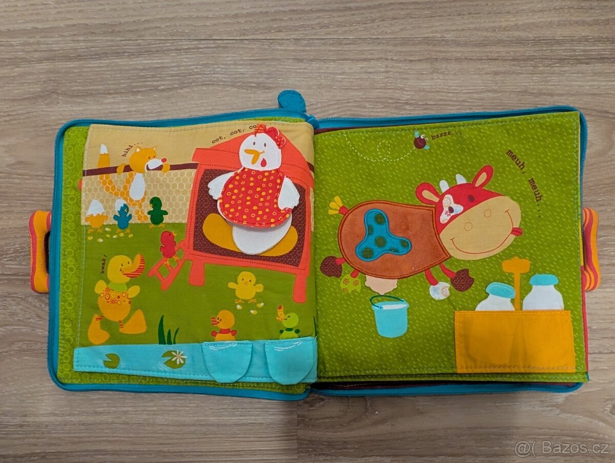 Liliputiens textilní knížka farmář Jeff - 3