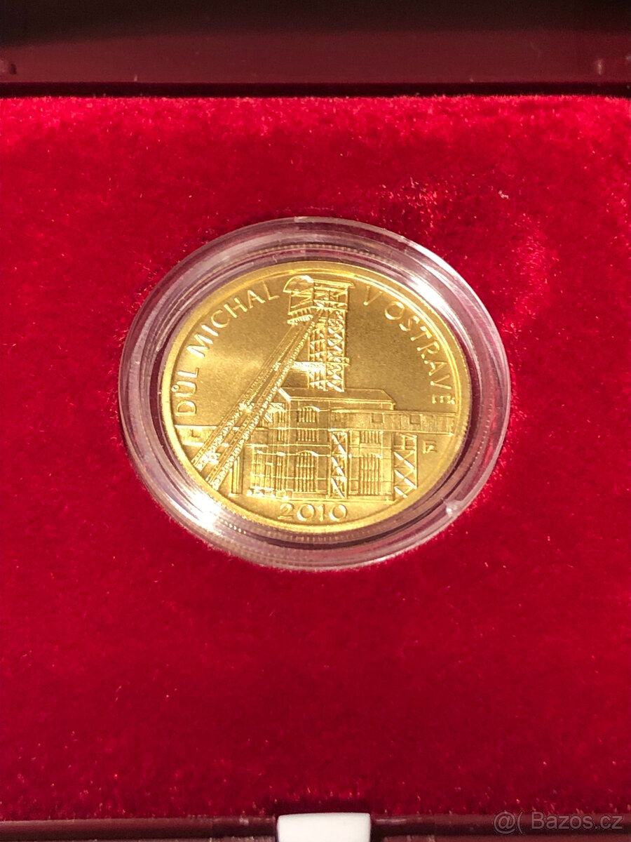 Zlatá mince důl Michal v Ostravě - BK - 3
