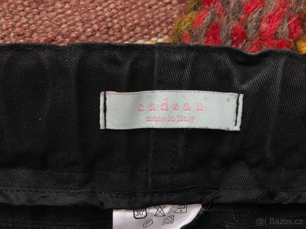 Černé těhotenské džíny Cadeau S, nové - 3