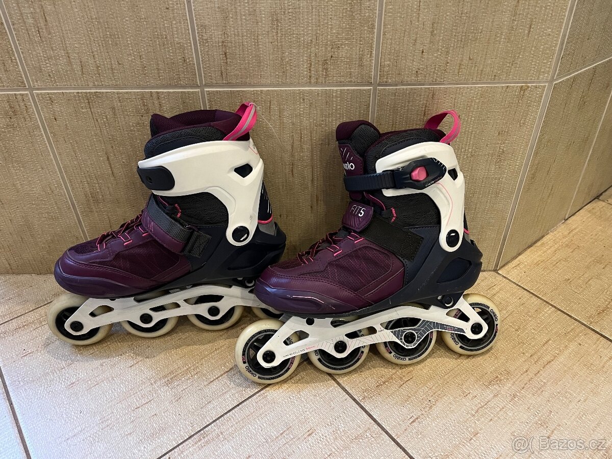 Dětské kolečkové brusle Oxelo Fit5 EU 39 - 3