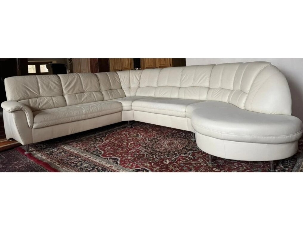 Rohová kožená sedací souprava, 3302 - 3