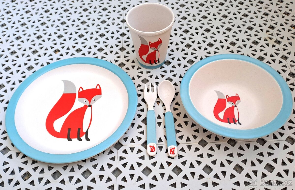 Krásná dětská jídelní souprava Liška EXCELLENT HOUSEWARE - 3