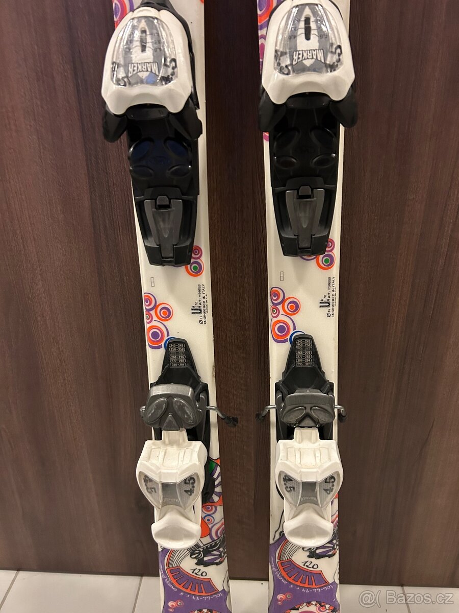 Dívčí lyžařský set Nordica lyže 120cm, lyžáky 25.0-25.5 - 3