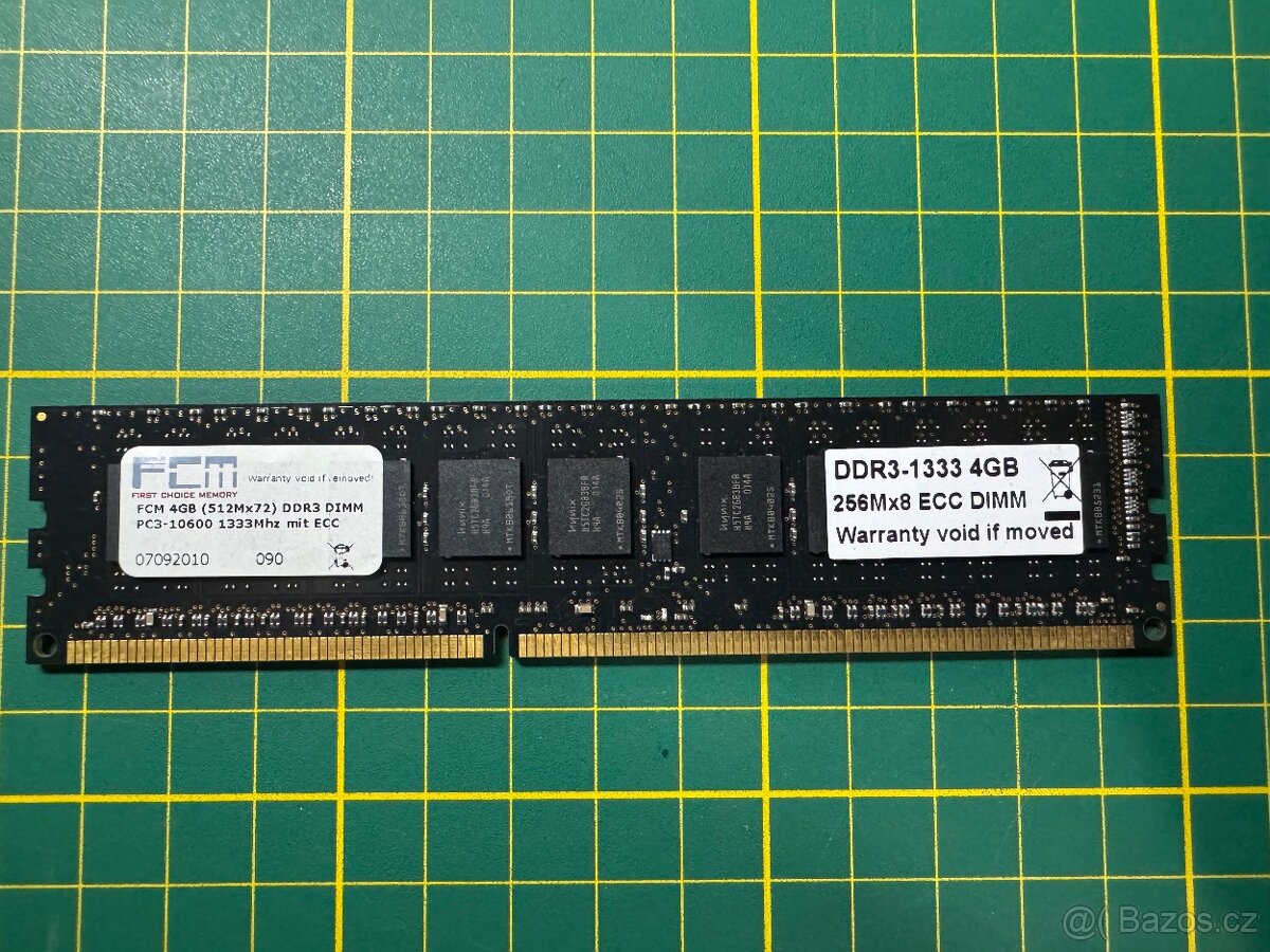 DDR3 1333MHz ECC 1x4GB 2x2GB 5x1GB - 3