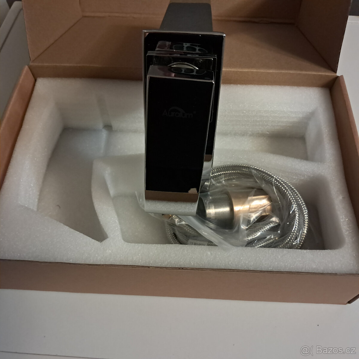 Stojanková umyvadlová baterie Auralum chrom 273 mm - 3