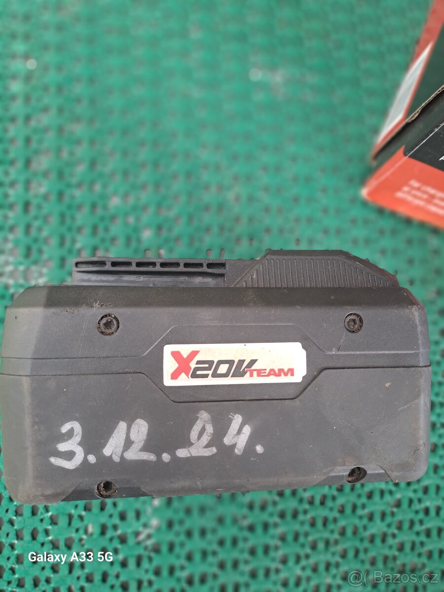 Aku baterie 20V/8Ah, vrtací šroubovák + rychlonabíječka - 3