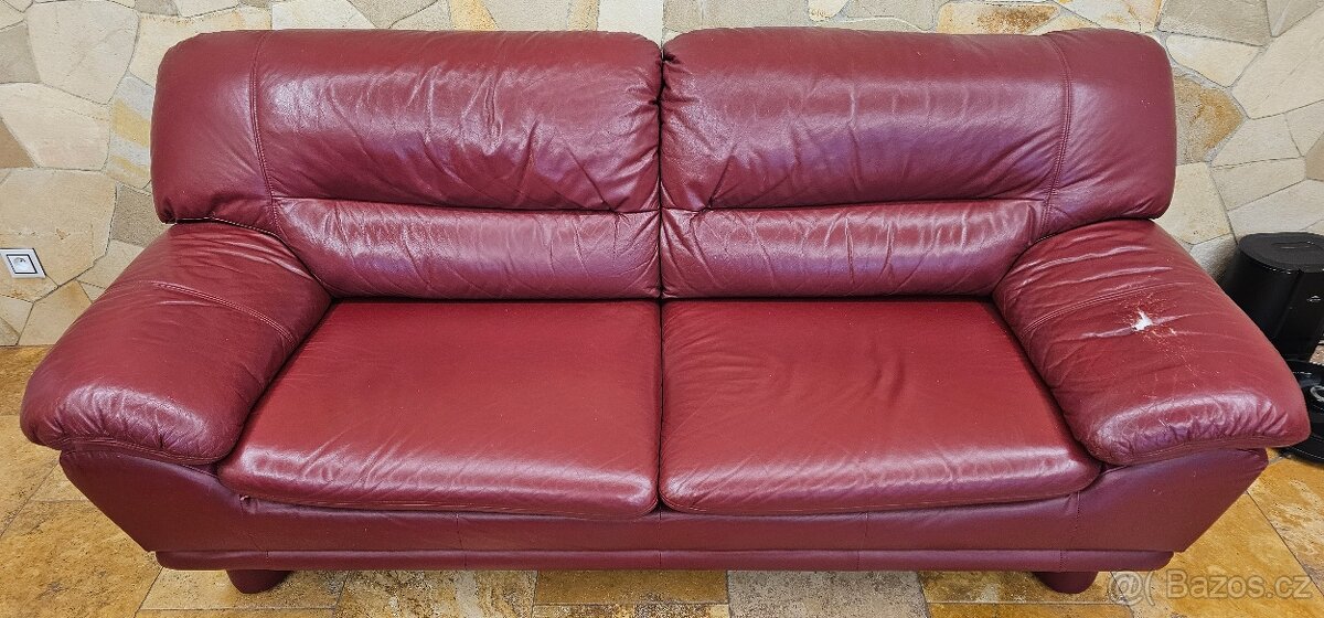 Kožená sedací souprava 3+2+1 - 3