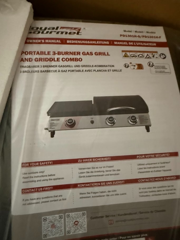 Plynový gril s plotnou Royal Gourmet - 3