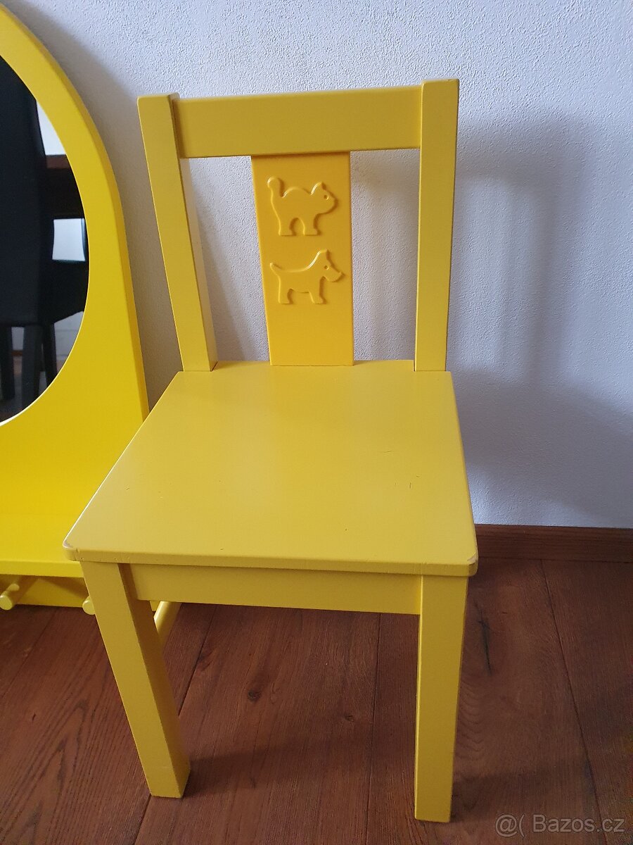 Prodám dětské židličky, stoleček a zrcadlo - 3
