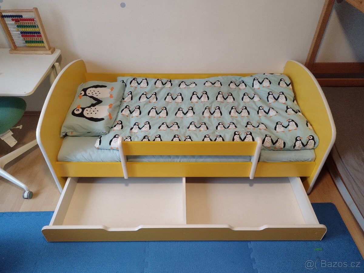 Dětská postel 160×80 cm se šuplíkem (bez matrace) - 3