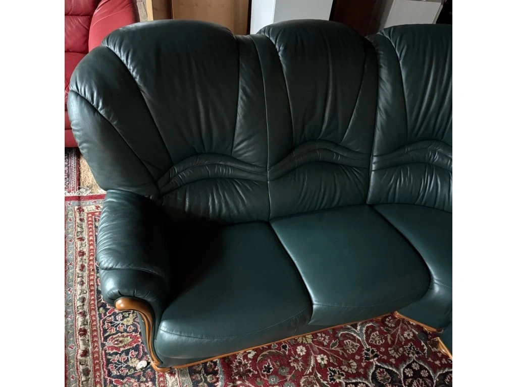 Luxusní rohová italská kožená sedací souprava,5270 - 3